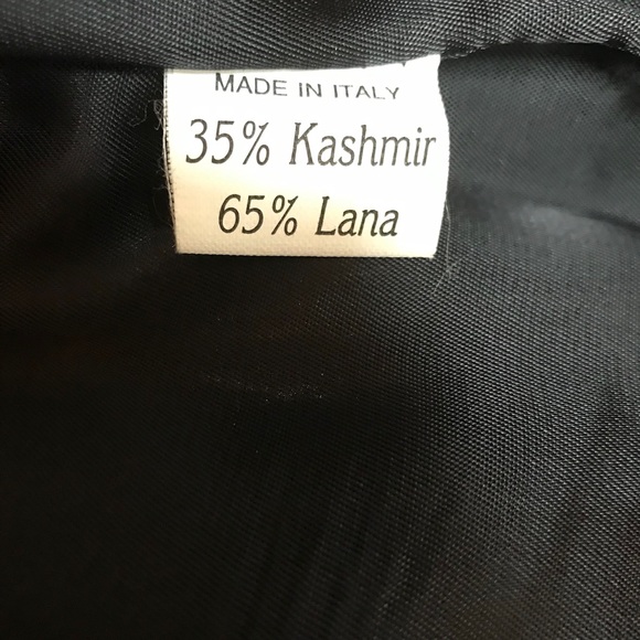 Long Coat Blazer Thick Wool Cashmere Made In Italy - Picture 4 of 4